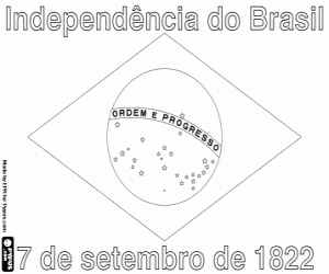 desenho de Dia da Independência do Brasil para colorir
