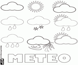 desenho de Dia da meteorologia para colorir