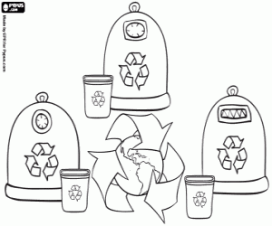 desenho de O dia da reciclagem para colorir
