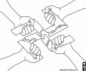 desenho de Dia da vitória, 8 de maio de 1945 para colorir