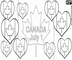 desenho de O dia do Canadá para colorir