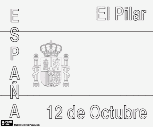 desenho de O dia nacional da Espanha para colorir