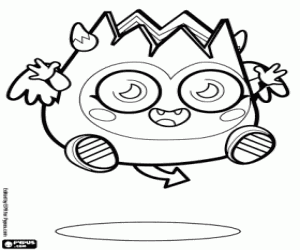 desenho de Diavlo, o diabo de Moshi Monsters para colorir