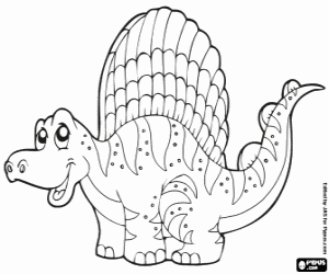 desenho de Dimetrodon para colorir
