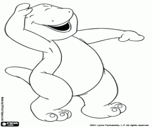 desenho de O dinossauro Barney para colorir