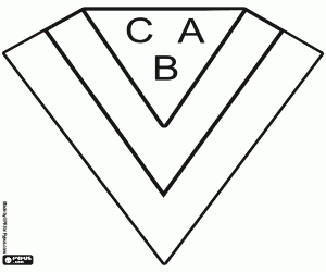 desenho de Distintivo da CA Brown de Adrogué para colorir