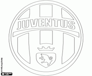 desenho de Distintivo da Juventus para colorir