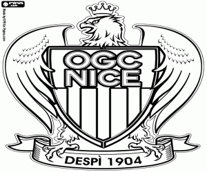 desenho de Distintivo da OGC Nice para colorir