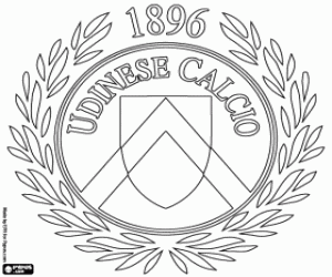 desenho de Distintivo da Udinese para colorir