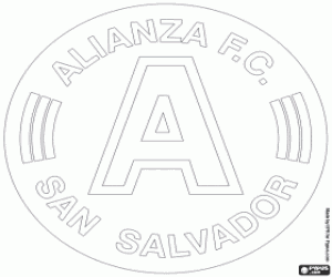 desenho de Distintivo de Alianza FC para colorir