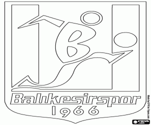 desenho de Distintivo de Balıkesirspor para colorir