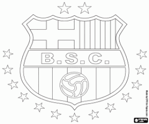 desenho de Distintivo de Barcelona Sporting Club para colorir
