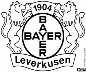 desenho de Distintivo de Bayer Leverkusen para colorir