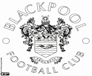 desenho de Distintivo de Blackpool FC para colorir