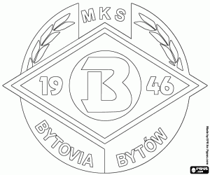 desenho de Distintivo de Bytovia Bytów para colorir