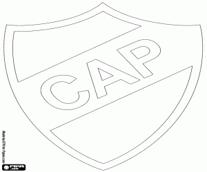desenho de Distintivo de CA Platense para colorir
