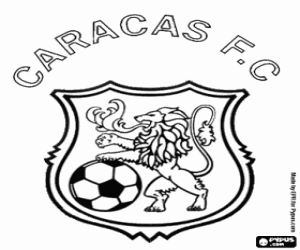desenho de Distintivo de Caracas FC para colorir