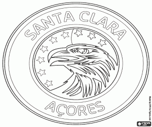 desenho de Distintivo de CD Santa Clara para colorir