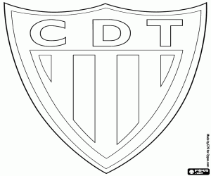 desenho de Distintivo de CD Tondela para colorir