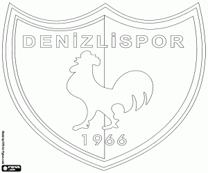 desenho de Distintivo de Denizlispor para colorir