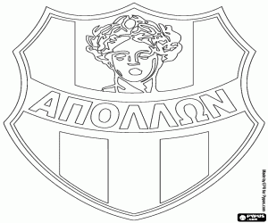 desenho de Distintivo de FC Apollon Smyrnis para colorir