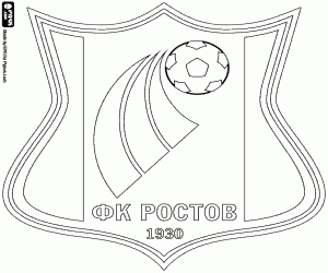 desenho de Distintivo de FC Rostov para colorir