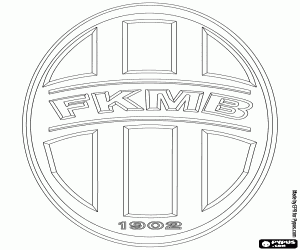 desenho de Distintivo de FK Mladá Boleslav para colorir