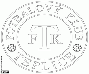 desenho de Distintivo de FK Teplice para colorir