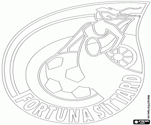 desenho de Distintivo de Fortuna Sittard para colorir