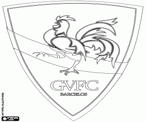 desenho de Distintivo de Gil Vicente FC para colorir