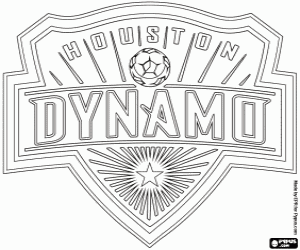 desenho de Distintivo de Houston Dynamo para colorir