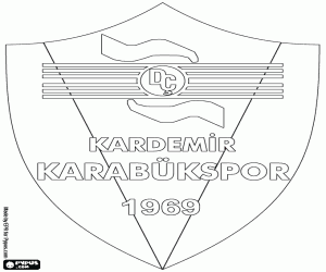 desenho de Distintivo de Kardemir Karabukspor para colorir