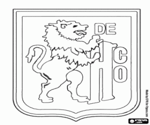 desenho de Distintivo de León de Huánuco para colorir
