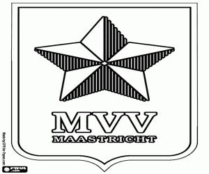 desenho de Distintivo de MVV Maastricht para colorir