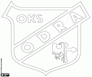desenho de Distintivo de OKS Odra Opole para colorir