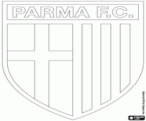 desenho de Distintivo de Parma AC para colorir