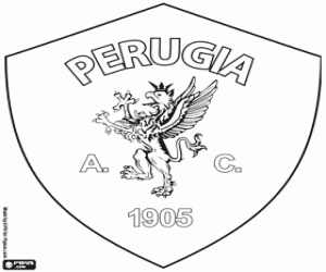 desenho de Distintivo de Perugia Calcio para colorir
