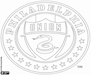 desenho de Distintivo de Philadelphia Union para colorir