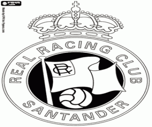 desenho de Distintivo de Racing Santander para colorir