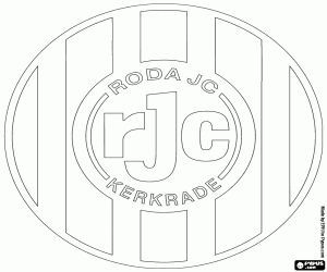 desenho de Distintivo de Roda Kerkrade para colorir
