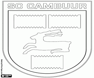 desenho de Distintivo de SC Cambuur para colorir