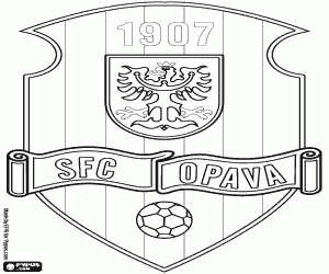 desenho de Distintivo de SFC Opava para colorir