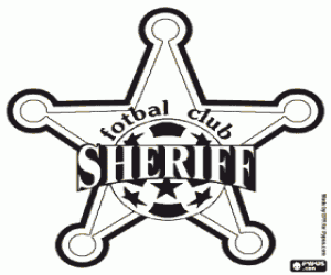 desenho de Distintivo de Sheriff Tiraspol para colorir