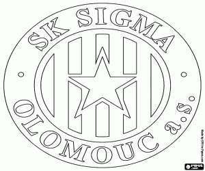 desenho de Distintivo de SK Sigma Olomouc para colorir