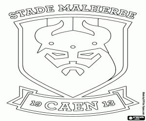 desenho de Distintivo de SM Caen para colorir