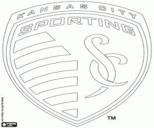 desenho de Distintivo de Sporting Kansas City para colorir