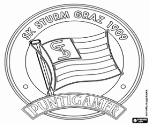 desenho de Distintivo de Sturm Graz para colorir