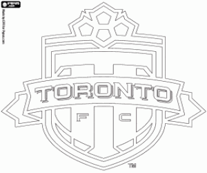 desenho de Distintivo de Toronto FC para colorir