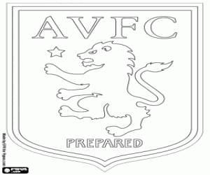 desenho de Distintivo do Aston Villa para colorir