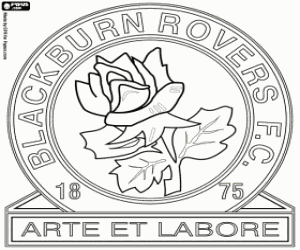 desenho de Distintivo do Blackburn Rovers para colorir